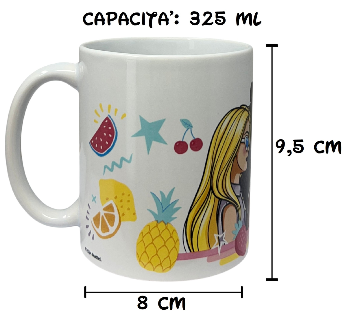 Tazza in Ceramica Barbie Mattel Modello Mug 325 Ml in Confezione - 88154