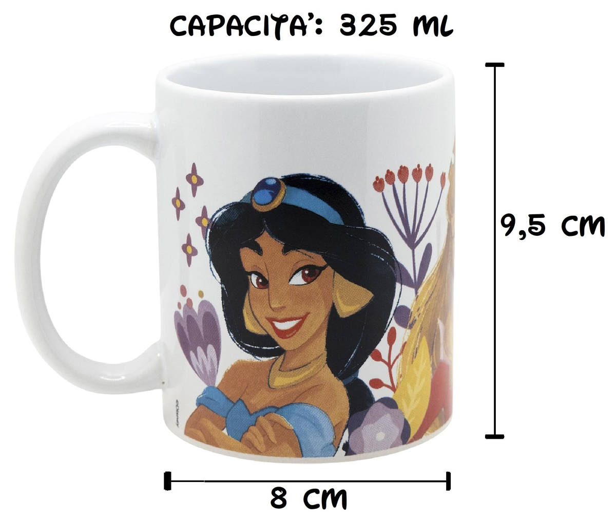 Tazza in Ceramica Principesse DISNEY Modello Mug 325 Ml in Confezione - 83068