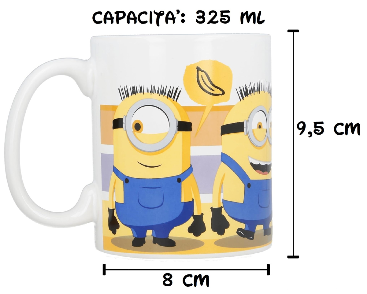 Tazza in Ceramica Minions Cattivissimo Me Modello Mug 325 Ml in Confezione - 83069