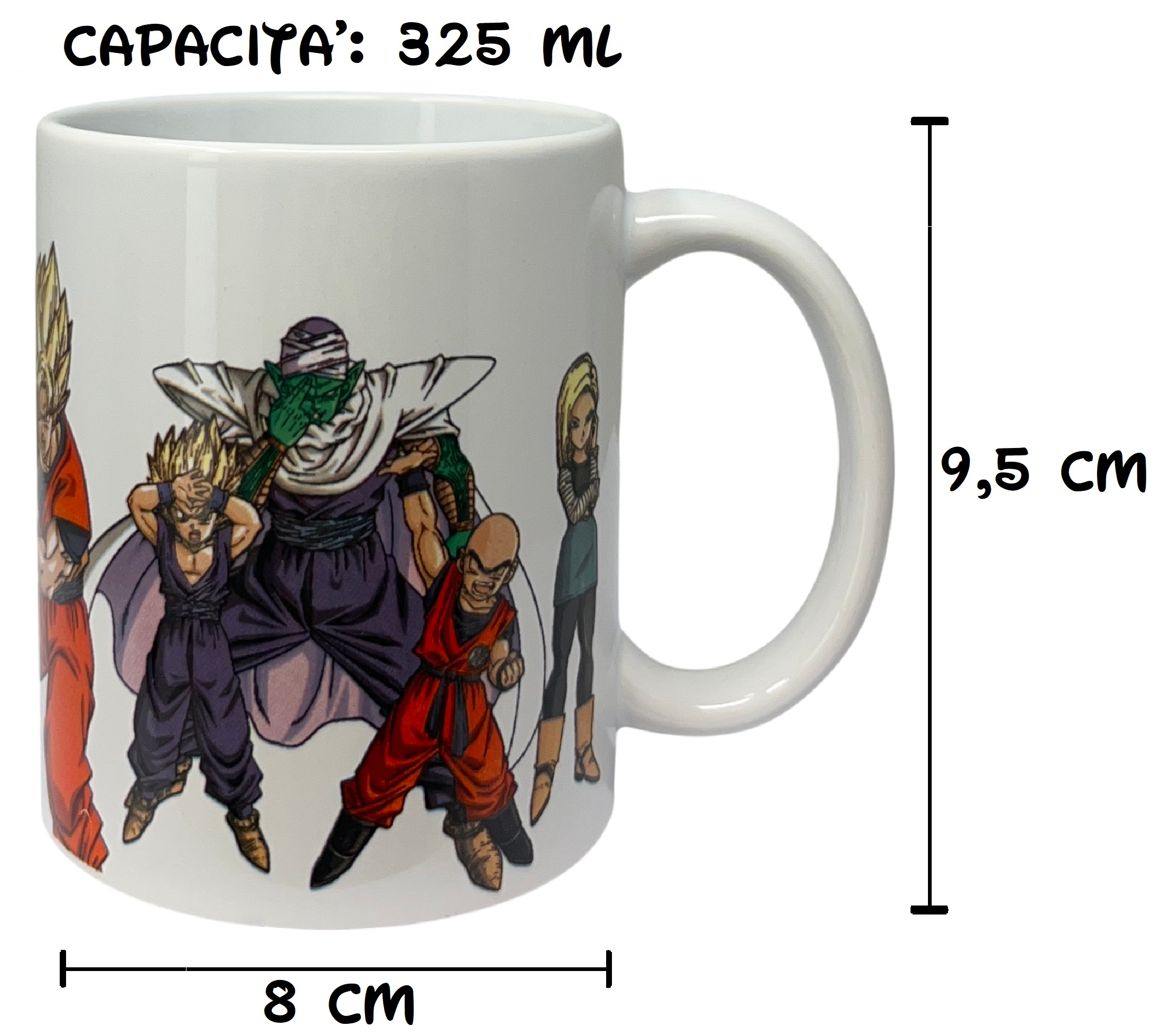 Tazza in Ceramica Dragon Ball Z Modello Mug 325 Ml in Confezione - 83071