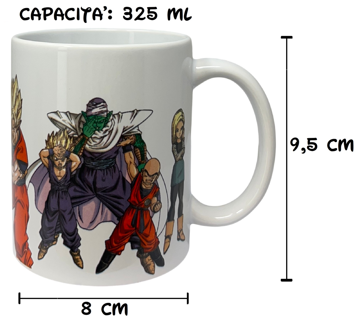 Tazza in Ceramica Dragon Ball Z Modello Mug 325 Ml in Confezione - 83071
