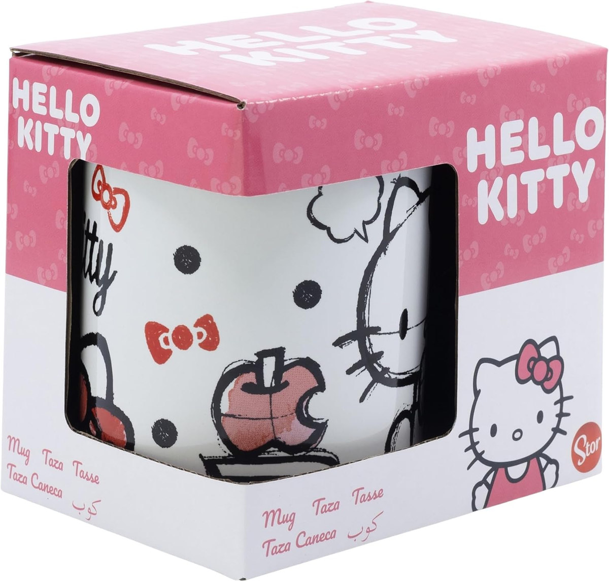Tazza in Ceramica Hello Kitty Sanrio Modello Mug 325 Ml in Confezione - 83072