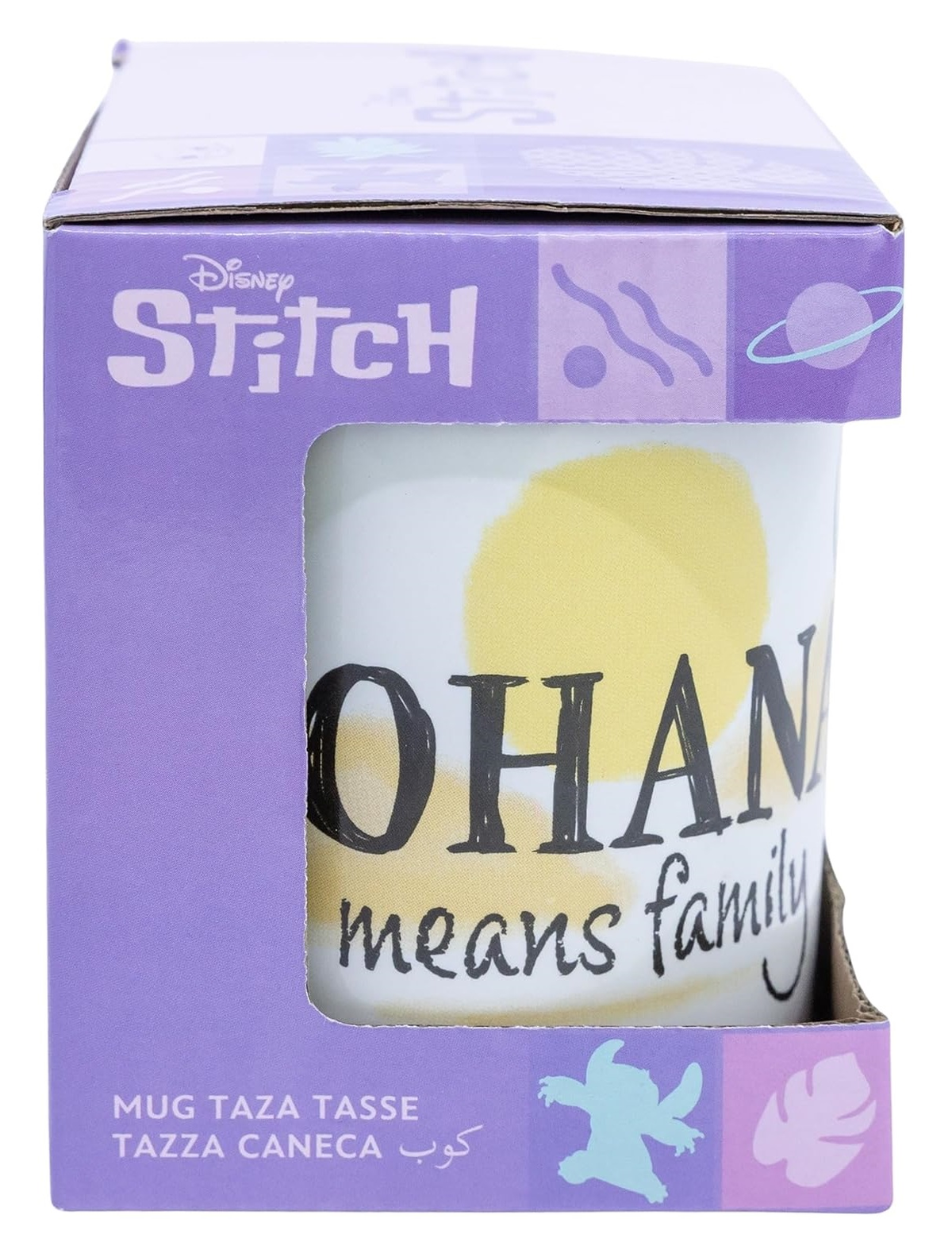 Tazza in Ceramica Stitch e Angel DISNEY Ohana Modello Mug 325 Ml in Confezione - 83073