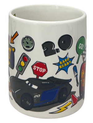 Set 3 Pezzi in Ceramica Cars DISNEY Tazza Ciotola Piatto Stoviglie per Bambini in Confezione - 83049