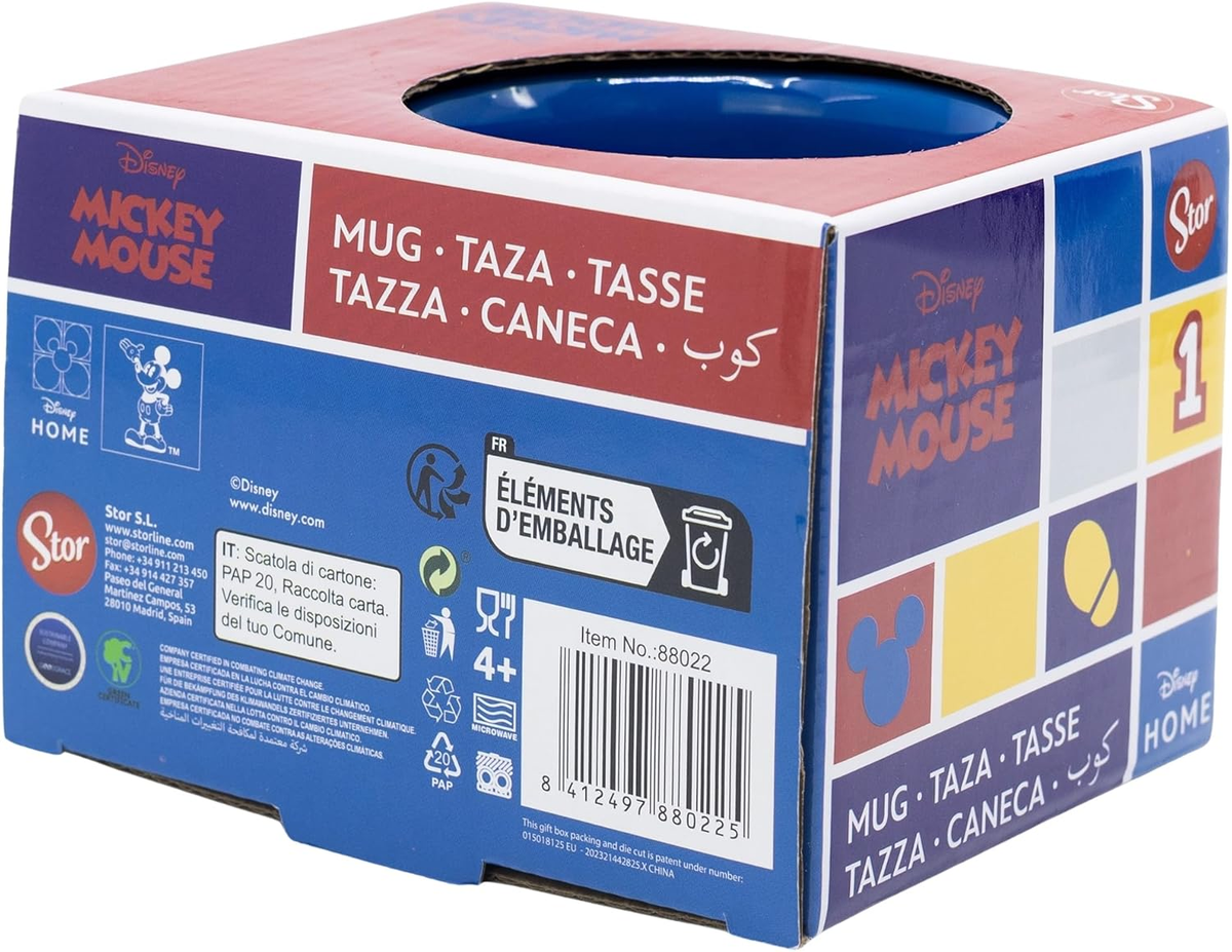 Tazza Topolino DISNEY Modello Mug Doppio Colore 355 Ml in Confezione- 83056