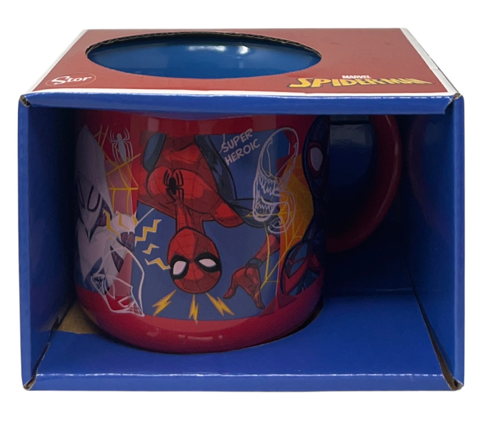 Tazza Spiderman MARVEL Modello Mug Doppio Colore 355 Ml in Confezione- 83057