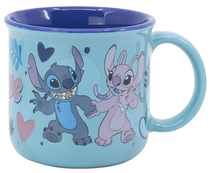 Tazza Stitch e Angel DISNEY Modello Mug Doppio Colore 355 Ml in Confezione- 83058