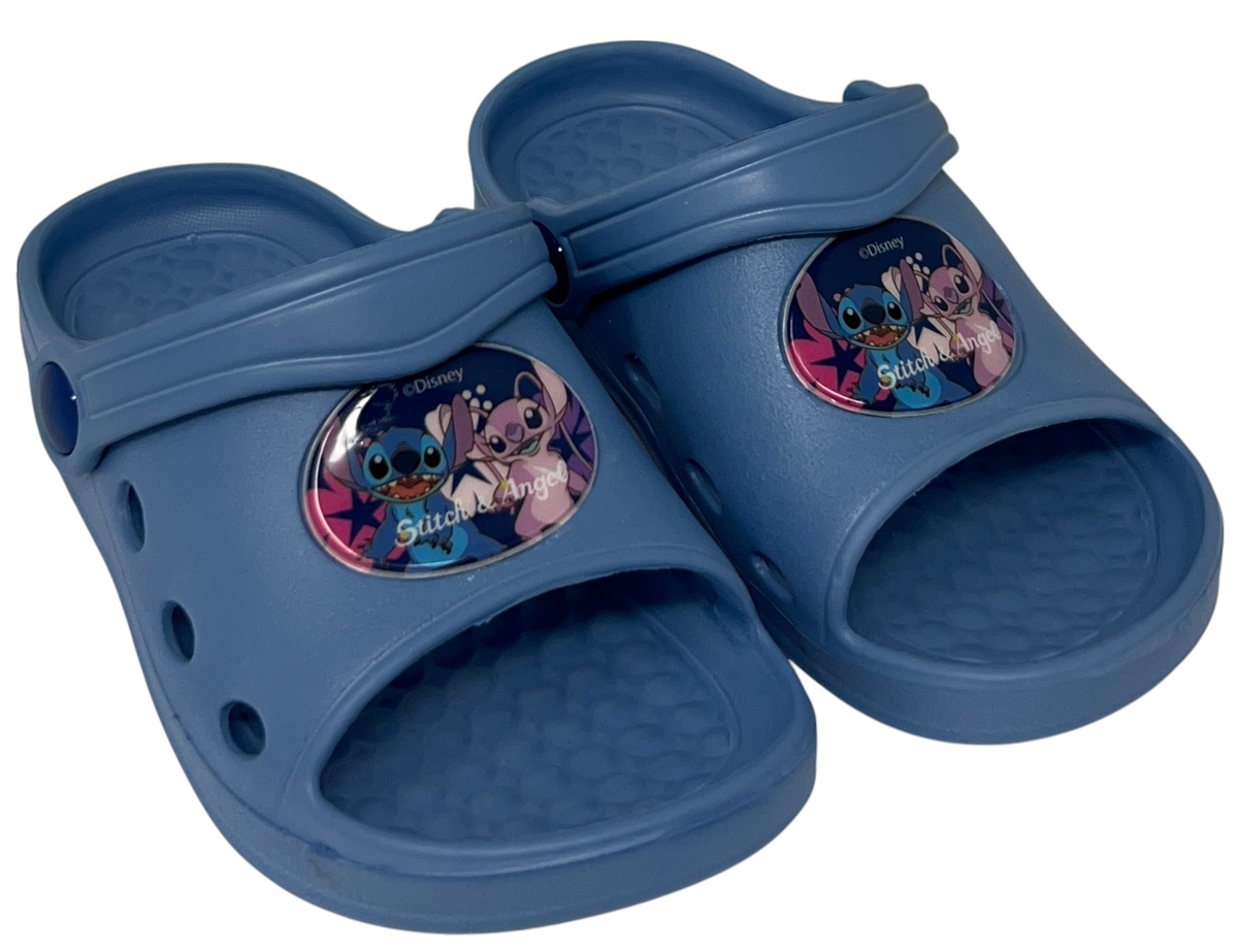 Ciabatte Stitch e Angel DISNEY Sabot per Bambini Pantofole in Eva Mare Piscina Casa - D11682mc