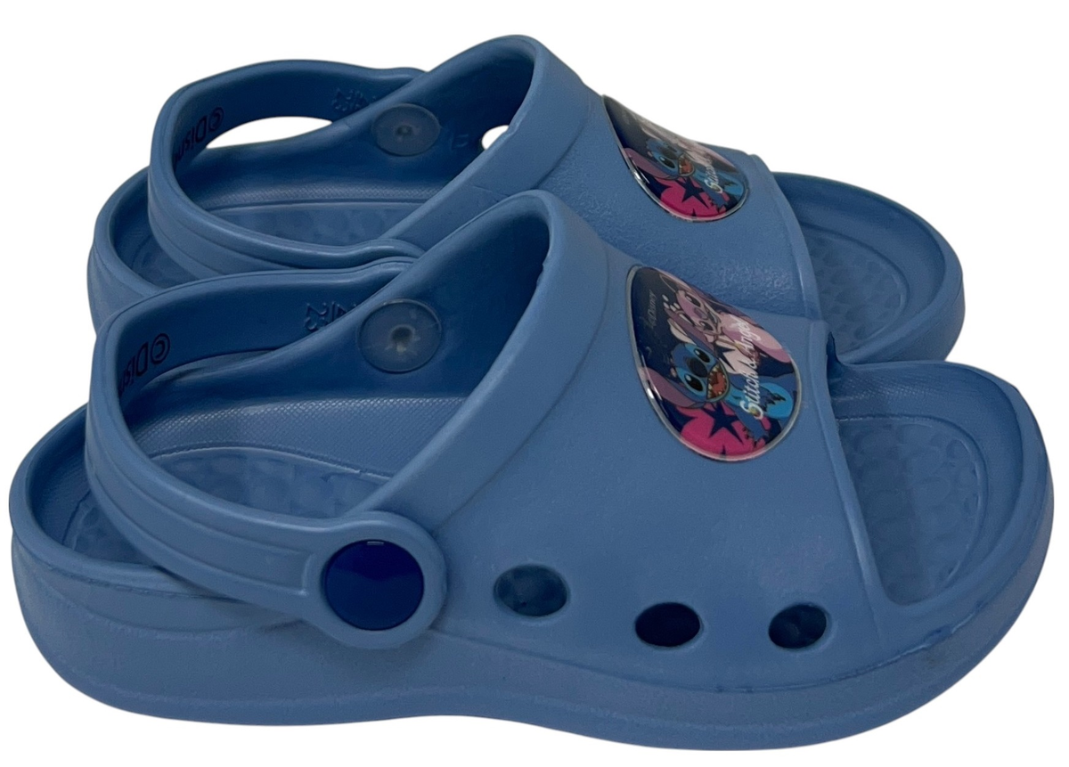 Ciabatte Stitch e Angel DISNEY Sabot per Bambini Pantofole in Eva Mare Piscina Casa - D11682mc