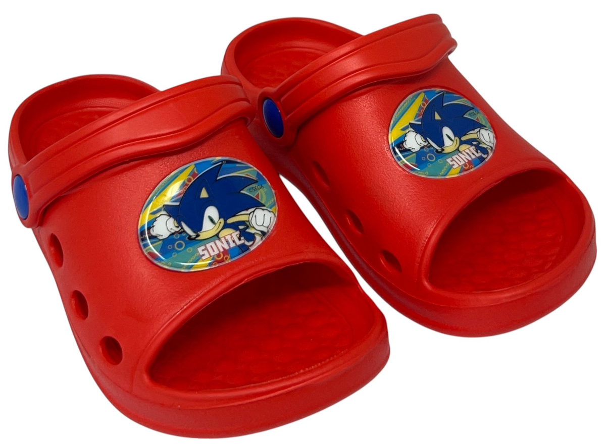 Ciabatte Sonic the Hedgehog Sabot per Bambini Pantofole in Eva Mare Piscina Casa - Sn1680mc