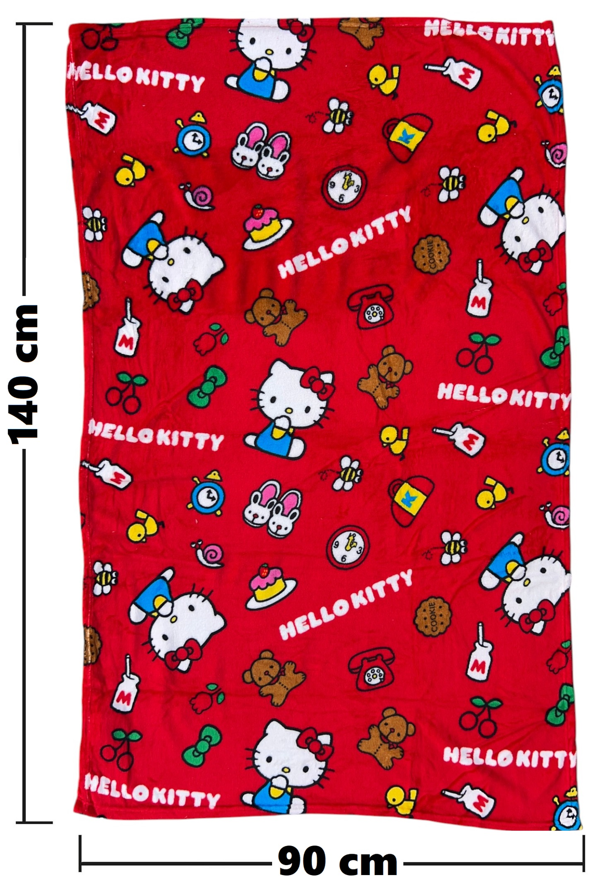 Plaid Hello Kitty Sanrio in Coral Fleece Morbida e Calda Coperta 140 X 90 CM - H09882mc
