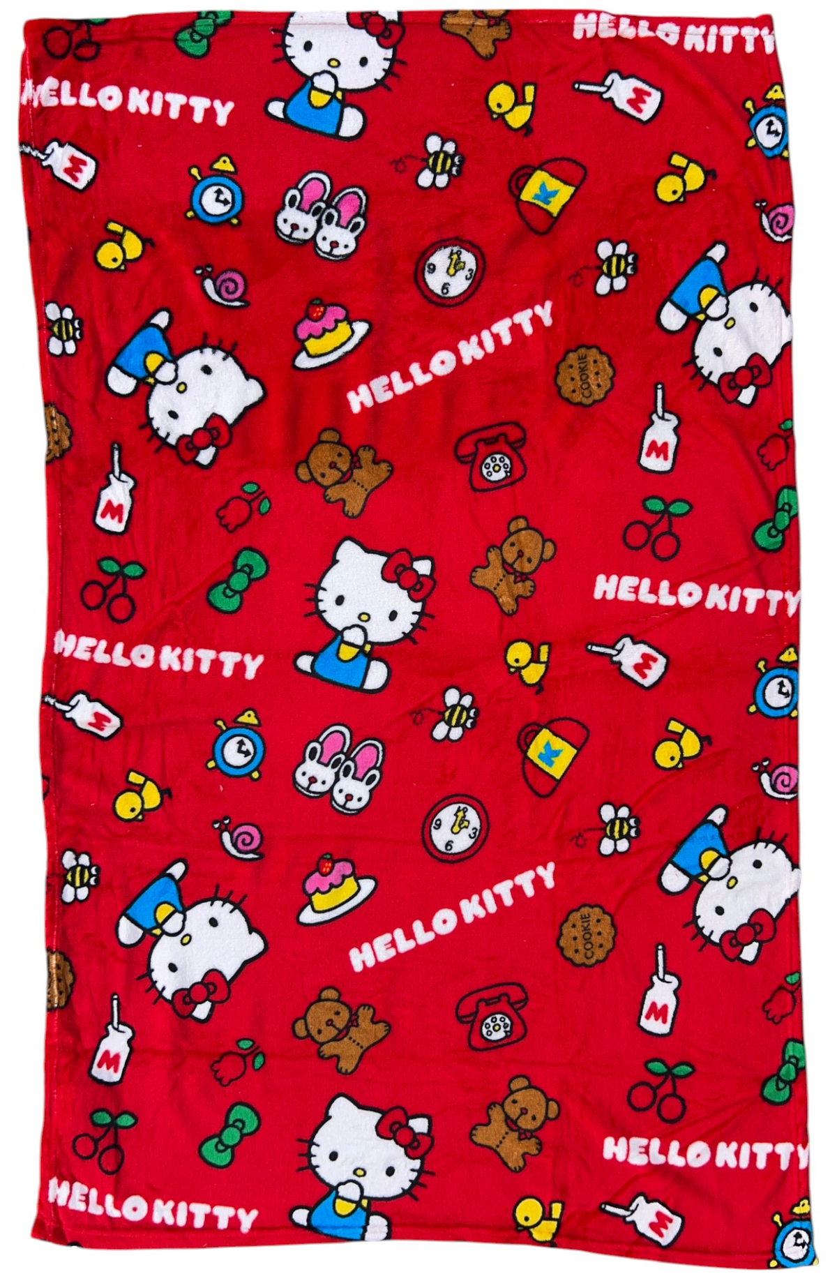 Plaid Hello Kitty Sanrio in Coral Fleece Morbida e Calda Coperta 140 X 90 CM - H09882mc