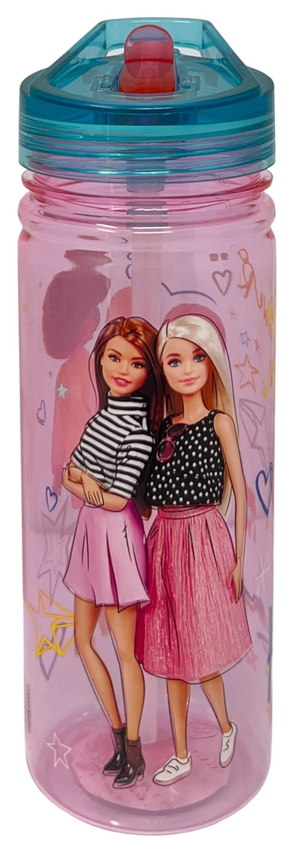 Borraccia Ecozen Barbie Mattel in Tritan Bottiglia con Beccuccio Ripiegabile 580 Ml -83208
