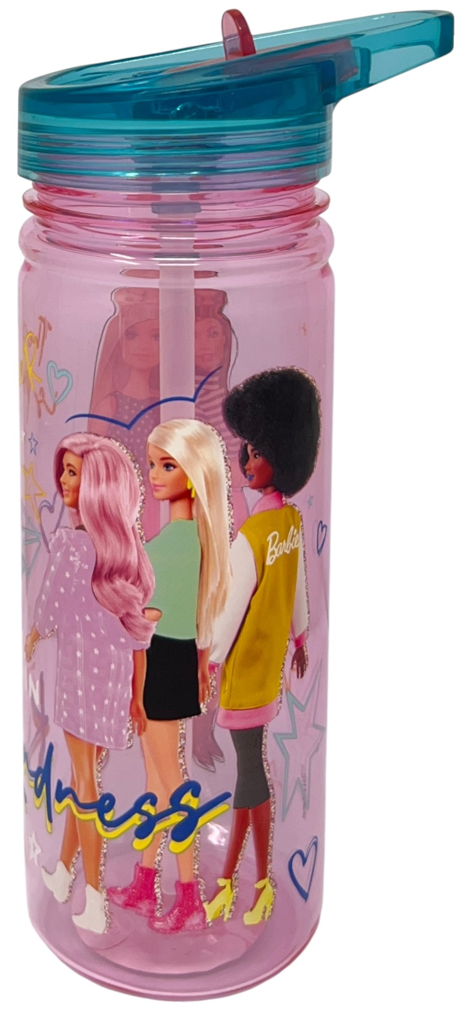 Borraccia Ecozen Barbie Mattel in Tritan Bottiglia con Beccuccio Ripiegabile 580 Ml -83208