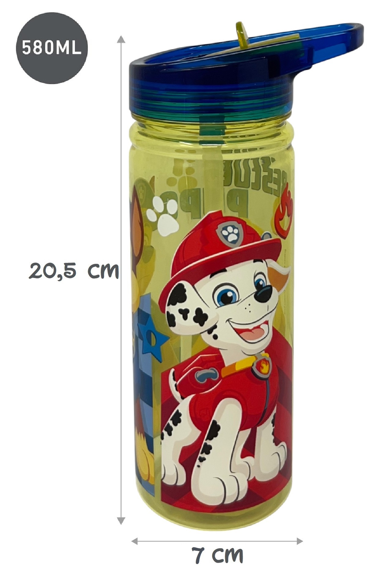 Borraccia Ecozen Paw Patrol in Tritan Bottiglia con Beccuccio Ripiegabile 580 Ml -83211