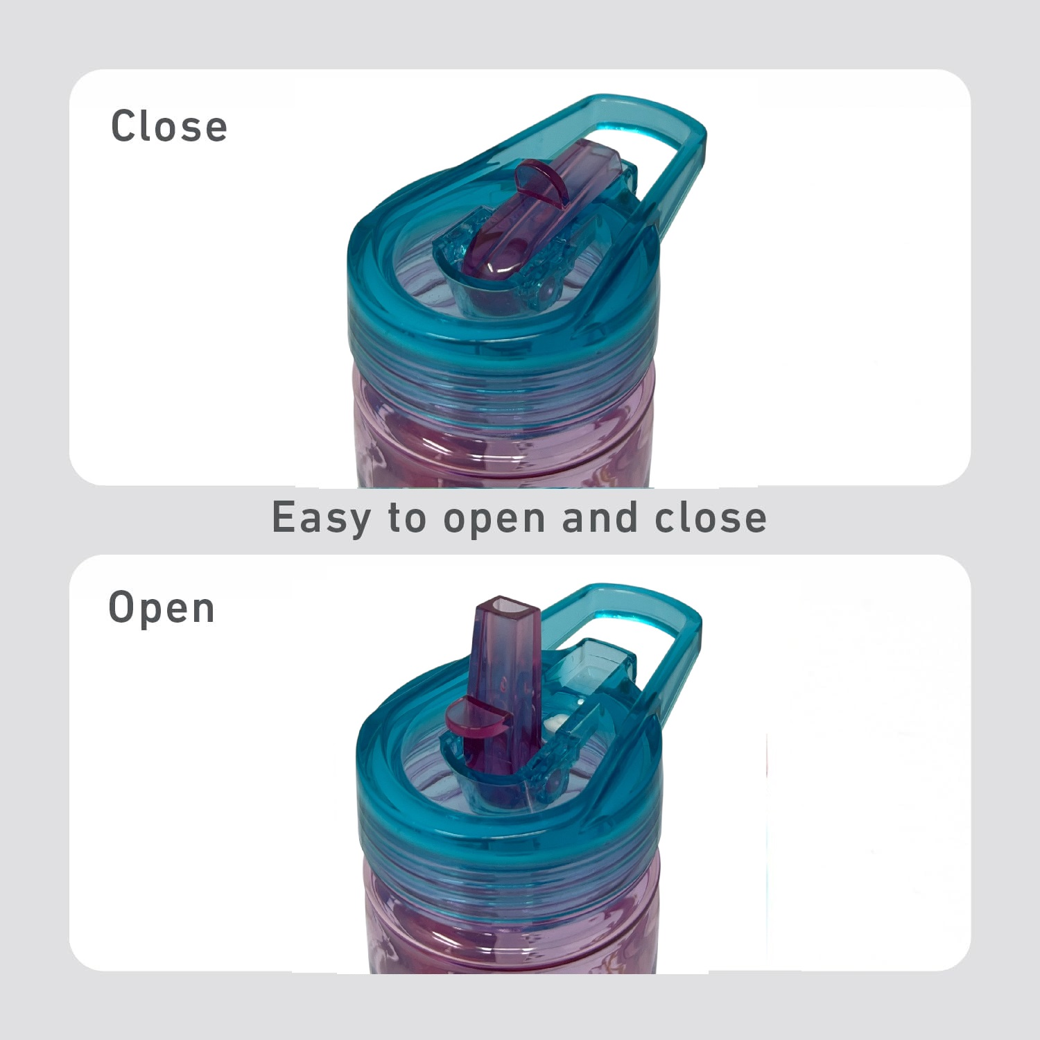 Borraccia Ecozen Principesse DISNEY in Tritan Bottiglia con Beccuccio Ripiegabile 580 Ml -83212