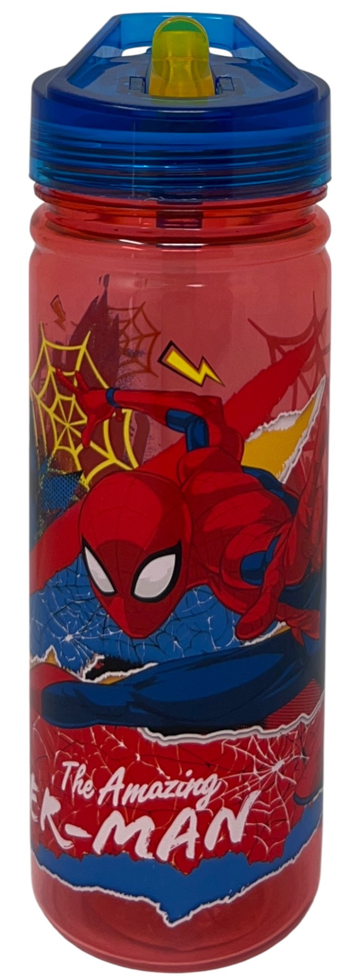 Borraccia Ecozen Spiderman MARVEL in Tritan Bottiglia con Beccuccio Ripiegabile 580 Ml -83213