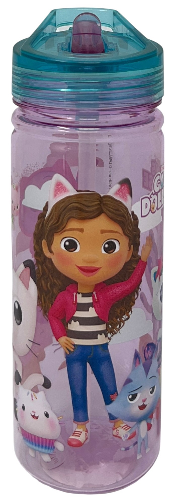 Borraccia Ecozen Gabby's Dollhouse in Tritan Bottiglia con Beccuccio Ripiegabile 580 Ml -83215