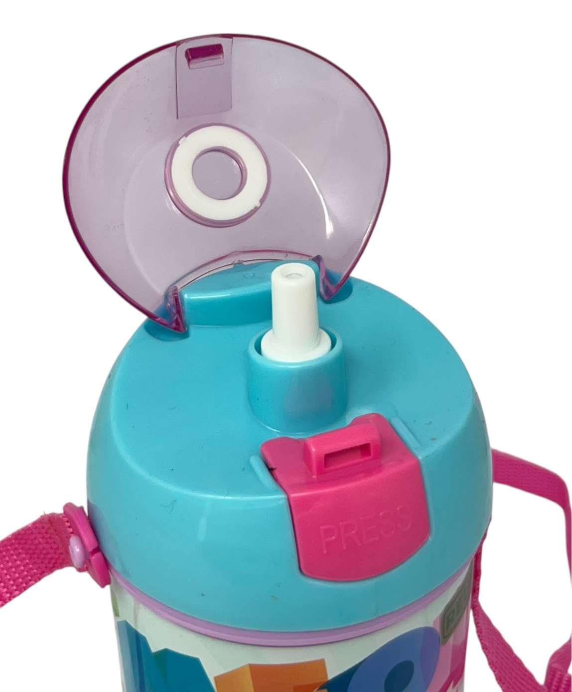 Borraccia Pop-Up Gabby's Dollhouse Bottiglia in Plastica Riutilizzabile con Tracolla 450 Ml - 83219