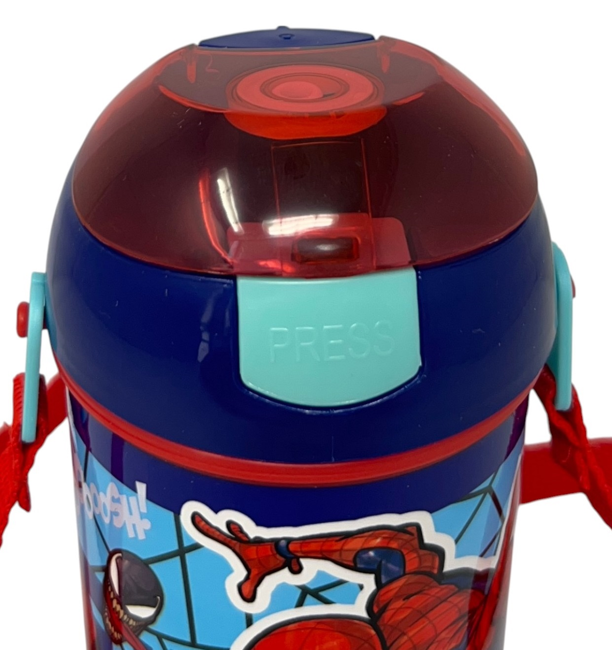 Borraccia Pop-Up Spiderman MARVEL Bottiglia in Plastica Riutilizzabile con Tracolla 450 Ml - 83222
