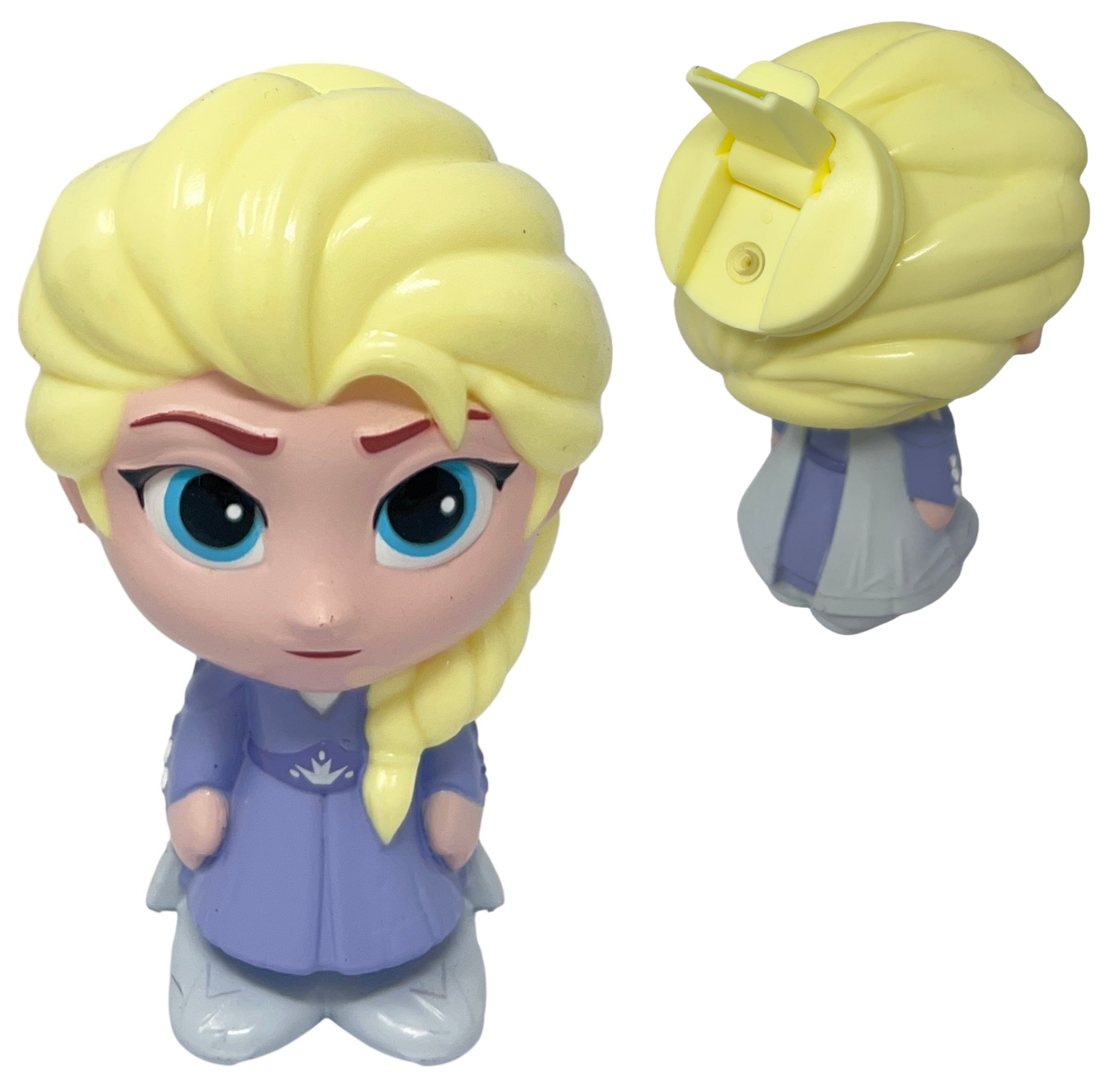 Borraccia Frozen DISNEY Personaggio 3d Elsa Bottiglia 270 Ml in Plastica Riutilizzabile Beccuccio Ripiegabile -83202