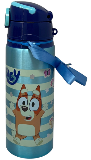 Borraccia in Alluminio Bluey e Bingo Bottiglia 730 Ml con Apertura Pop-Up e Tracolla - 83189
