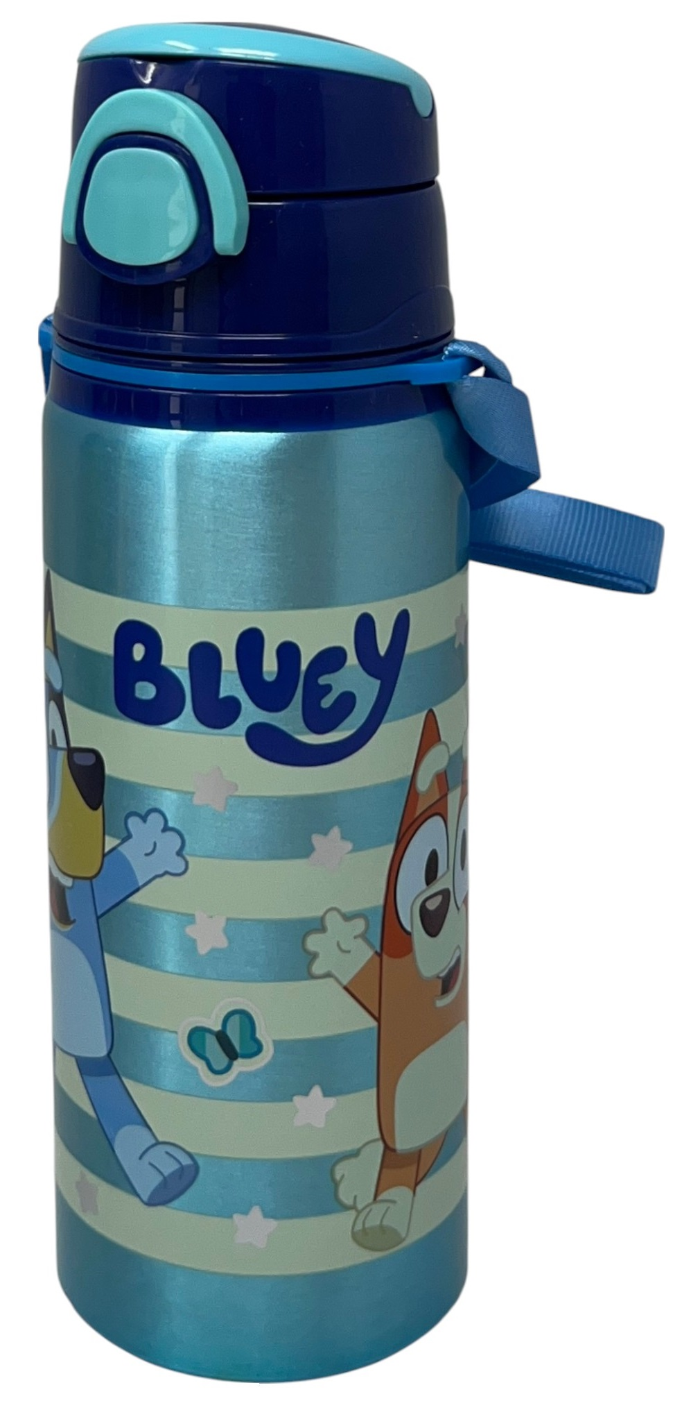 Borraccia in Alluminio Bluey e Bingo Bottiglia 730 Ml con Apertura Pop-Up e Tracolla - 83189