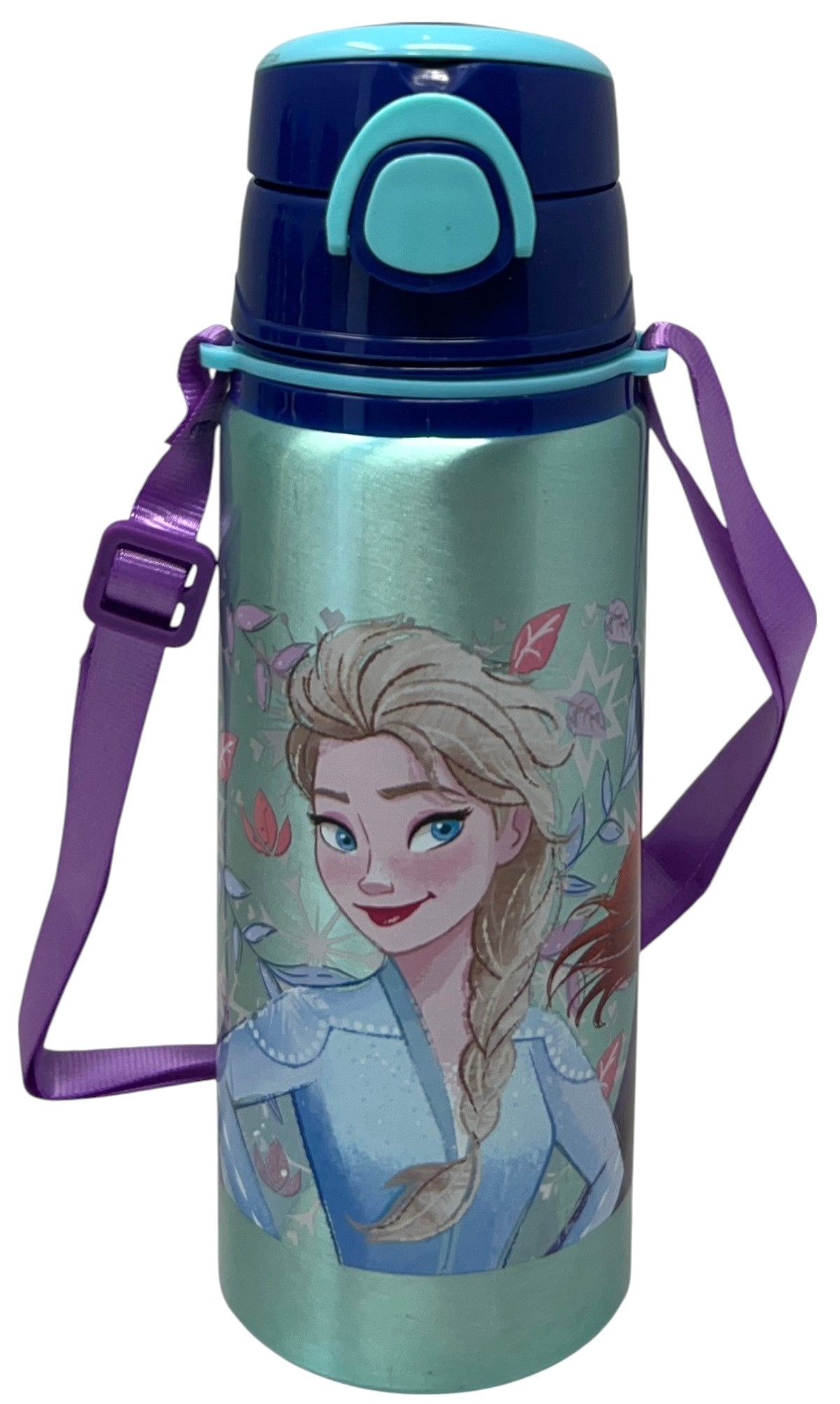 Borraccia in Alluminio Frozen DISNEY Bottiglia 730 Ml con Apertura Pop-Up e Tracolla - 83190