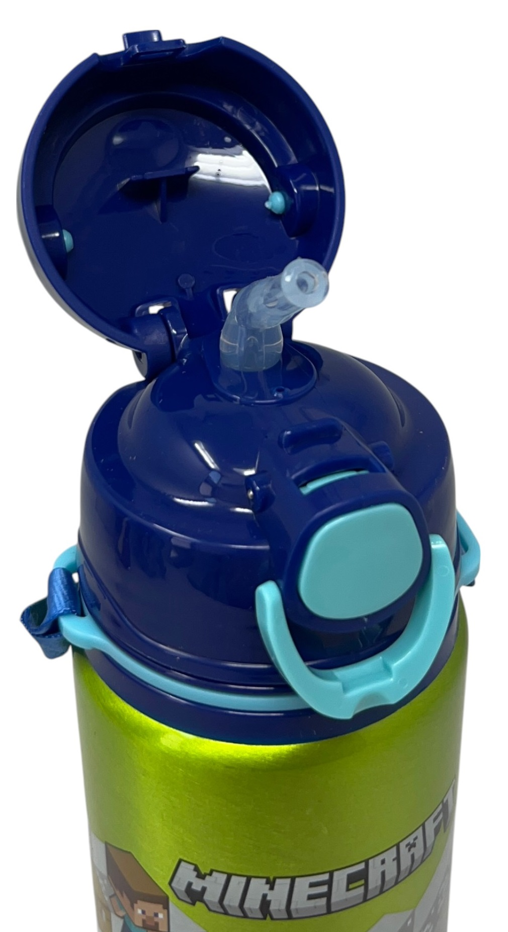 Borraccia in Alluminio Minecraft Bottiglia 730 Ml con Apertura Pop-Up e Tracolla - 83192