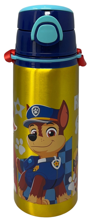 Borraccia in Alluminio Paw Patrol Bottiglia 730 Ml con Apertura Pop-Up e Tracolla - 83193
