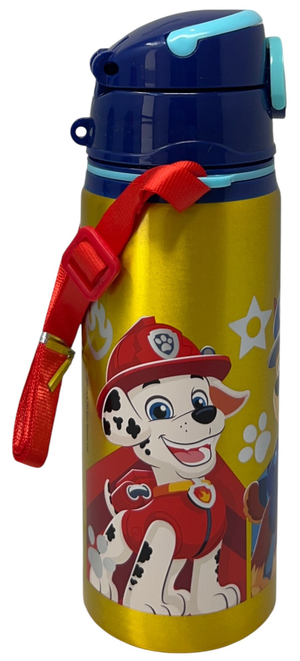 Borraccia in Alluminio Paw Patrol Bottiglia 730 Ml con Apertura Pop-Up e Tracolla - 83193