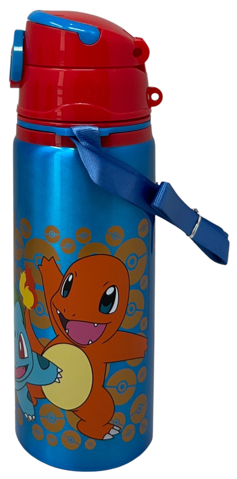 Borraccia in Alluminio Pikachu Pokémon Bottiglia 730 Ml con Apertura Pop-Up e Tracolla - 83194