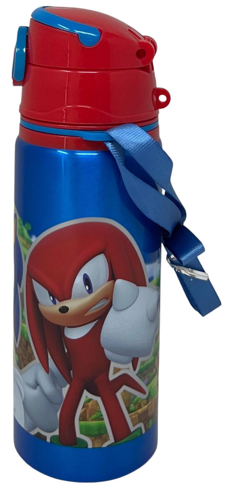 Borraccia in Alluminio Sonic the Hedgehog Bottiglia 730 Ml con Apertura Pop-Up e Tracolla - 83196