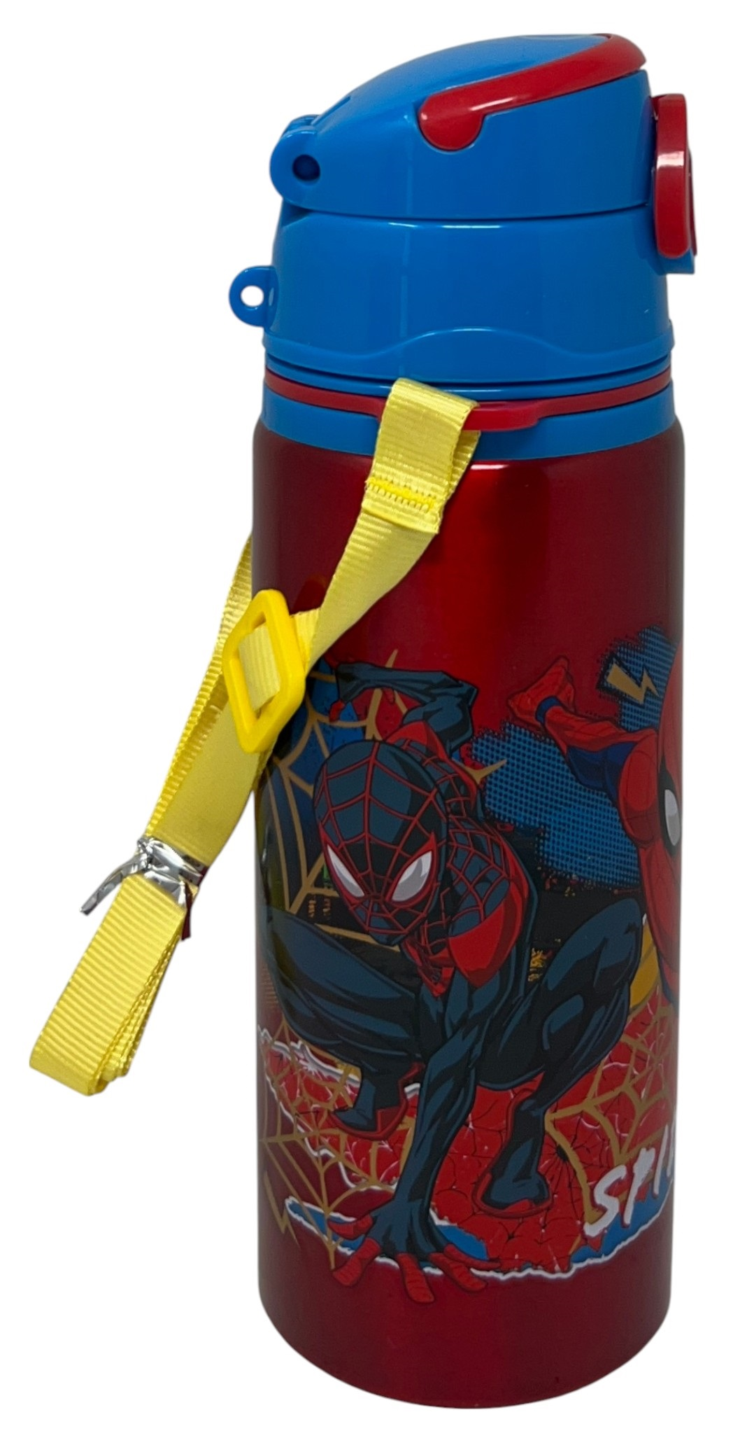 Borraccia in Alluminio Spiderman MARVEL Bottiglia 730 Ml con Apertura Pop-Up e Tracolla - 83197
