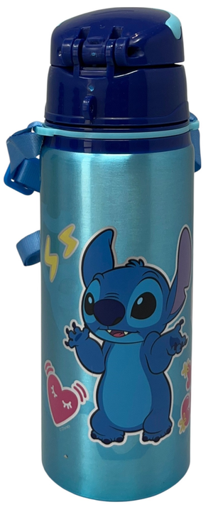 Borraccia in Alluminio Stitch DISNEY Bottiglia 730 Ml con Apertura Pop-Up e Tracolla - 83198