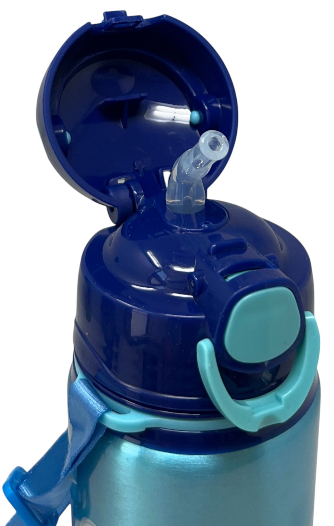 Borraccia in Alluminio Stitch DISNEY Bottiglia 730 Ml con Apertura Pop-Up e Tracolla - 83198