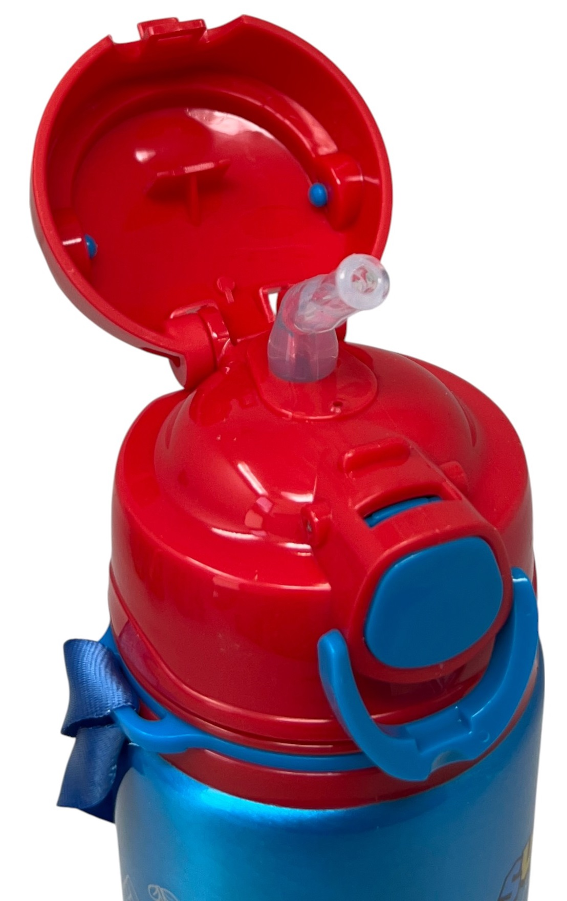 Borraccia in Alluminio Super Mario Nintendo Bottiglia 730 Ml con Apertura Pop-Up e Tracolla - 83199