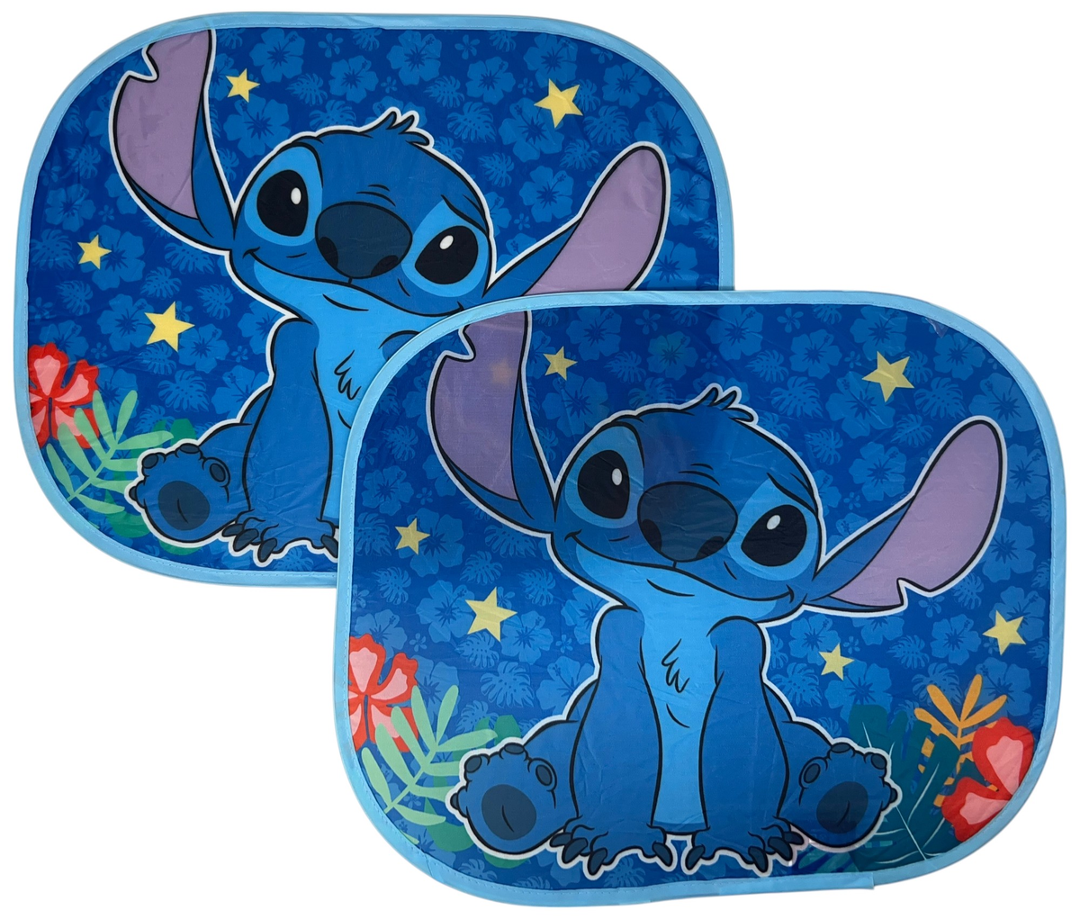 Tendine Parasole Laterali Stitch DISNEY Coppia di Tendine per Auto 44 X 33 CM Protezione Raggi Uv - 000564698