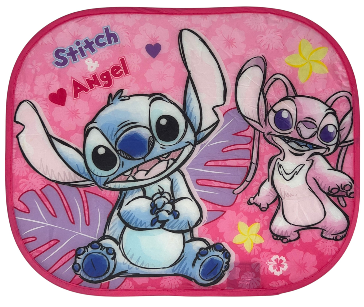 Tendine Parasole Laterali Stitch e Angel DISNEY Coppia di Tendine per Auto 44 X 33 CM Protezione Raggi Uv - 000564699