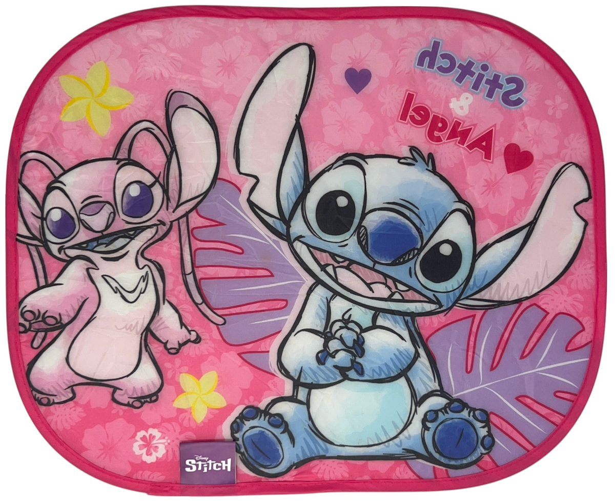 Tendine Parasole Laterali Stitch e Angel DISNEY Coppia di Tendine per Auto 44 X 33 CM Protezione Raggi Uv - 000564699
