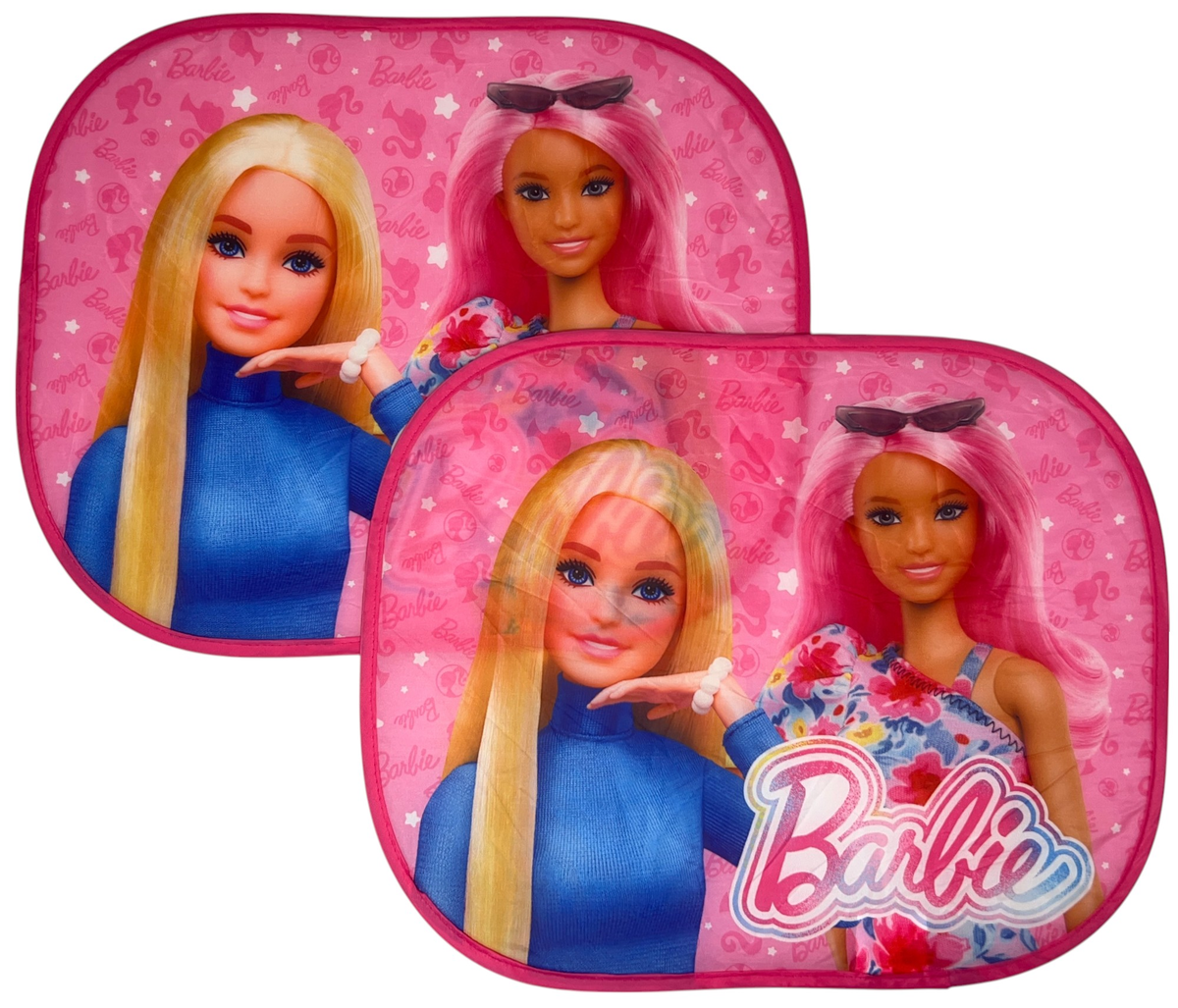 Tendine Parasole Laterali Barbie Mattel Coppia di Tendine per Auto 44 X 33 CM Protezione Raggi Uv - 2078-4224
