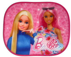 Tendine Parasole Laterali Barbie Mattel Coppia di Tendine per Auto 44 X 33 CM Protezione Raggi Uv - 2078-4224