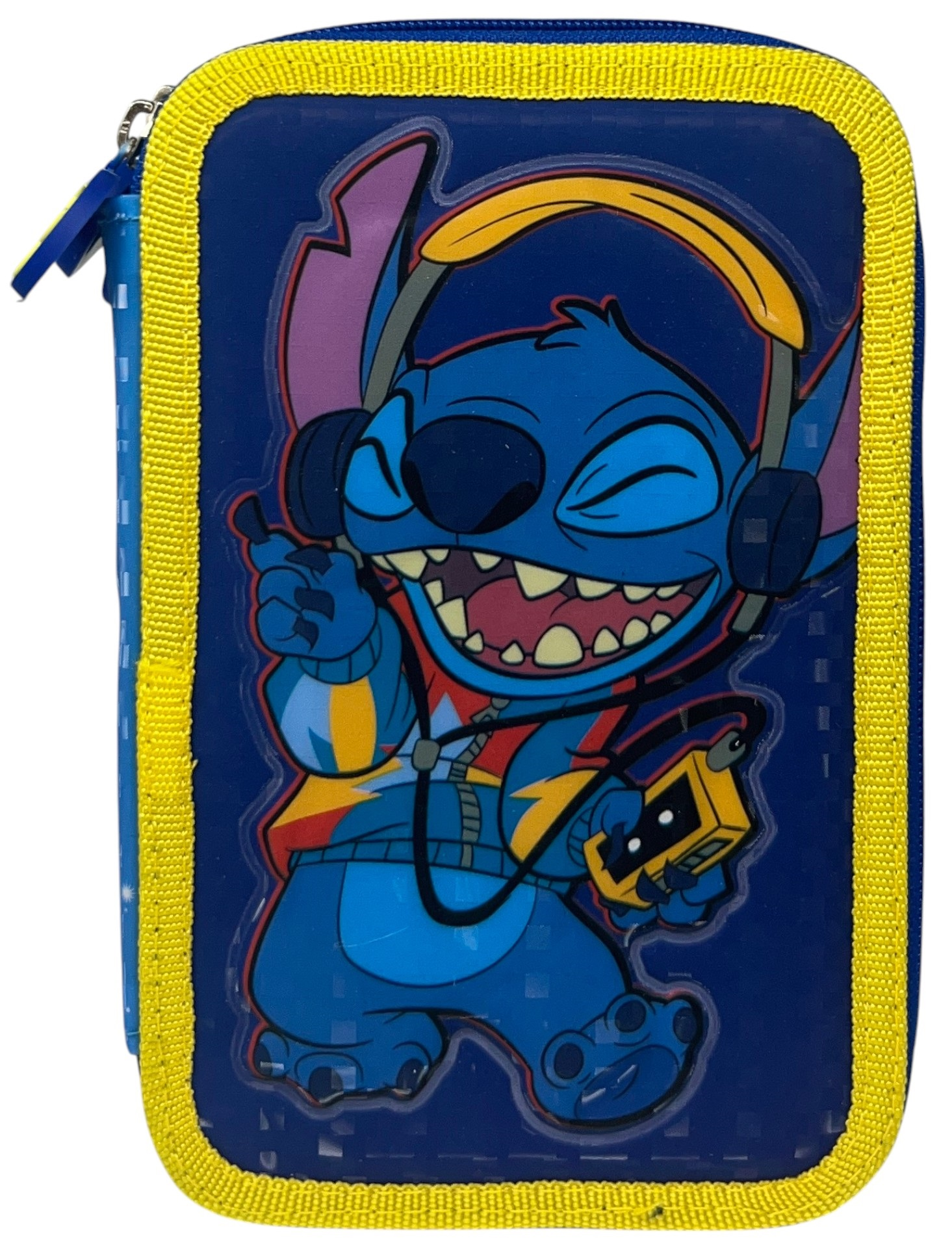 Astuccio 3 Zip Scuola Stitch Boy DISNEY Multiscomparto Portacolori Giotto - 1004p2444