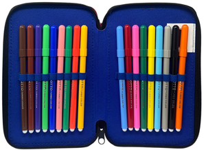 Astuccio 3 Zip Scuola Batman DC Multiscomparto Portacolori Giotto - 1004e4226