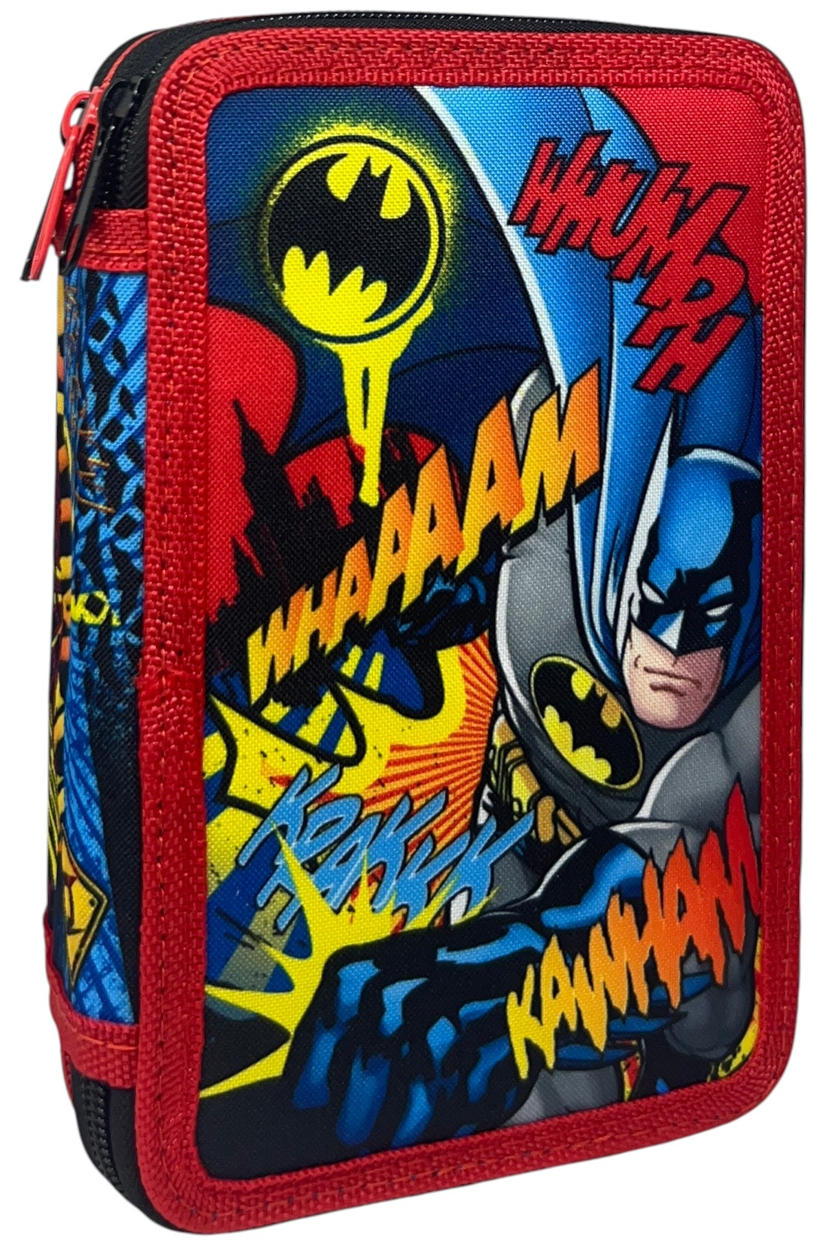 Astuccio 3 Zip Scuola Batman DC Multiscomparto Portacolori Giotto - 1004e4226