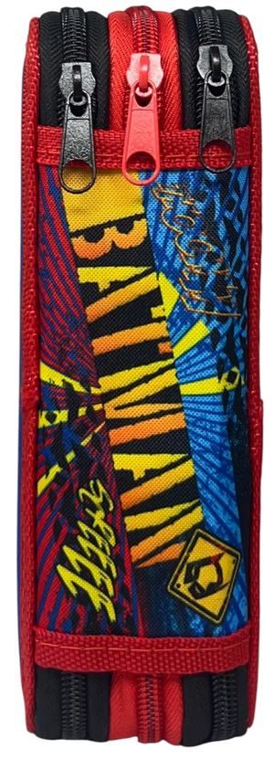 Astuccio 3 Zip Scuola Batman DC Multiscomparto Portacolori Giotto - 1004e4226
