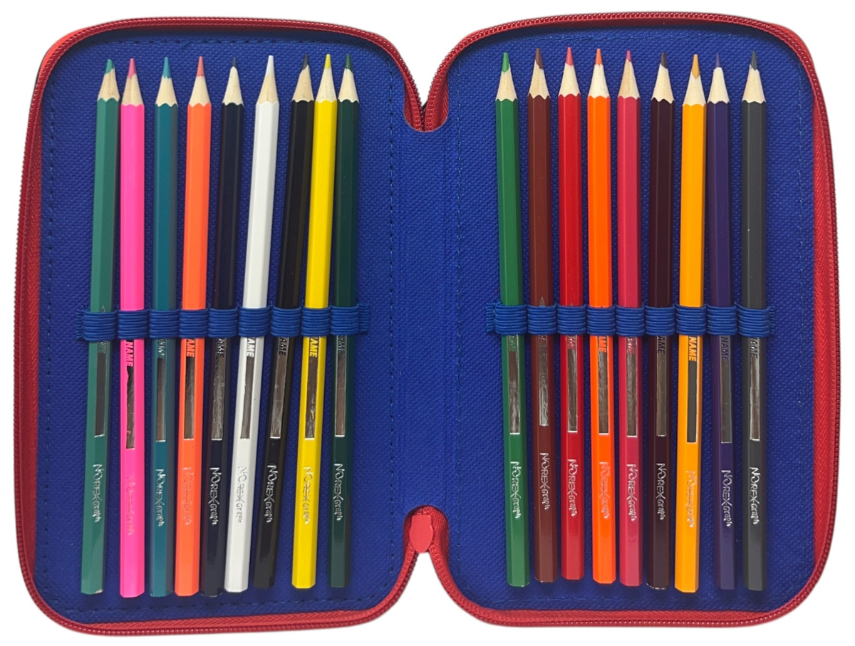 Astuccio 3 Zip Scuola Batman DC Multiscomparto Portacolori Giotto - 1004e4226