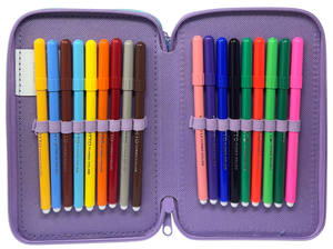 Astuccio 3 Zip Scuola Frozen DISNEY Multiscomparto Portacolori Giotto - 564797