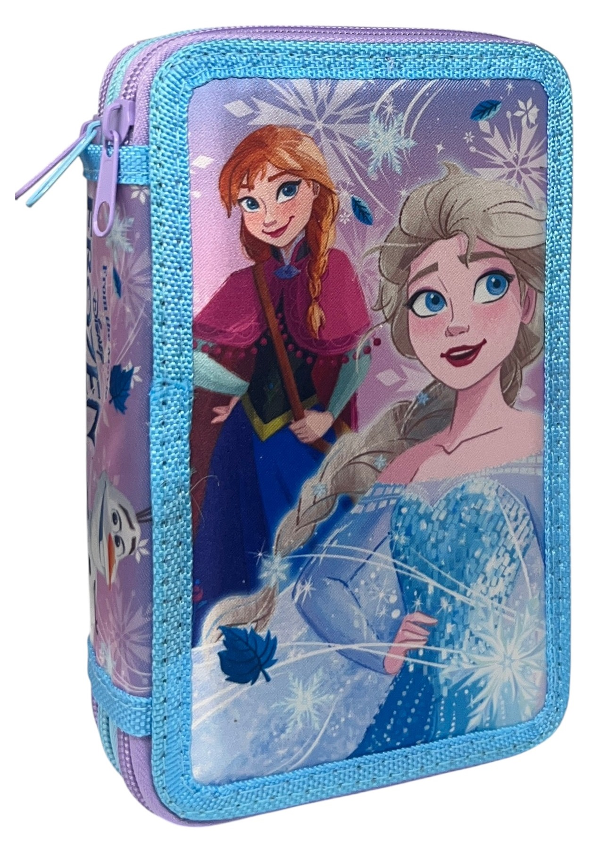Astuccio 3 Zip Scuola Frozen DISNEY Multiscomparto Portacolori Giotto - 564797
