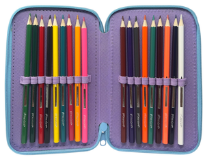 Astuccio 3 Zip Scuola Frozen DISNEY Multiscomparto Portacolori Giotto - 564797